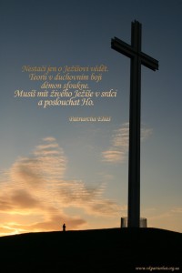 Nestaci jen o Jezisovi vedet...