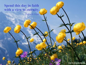 Spend this day in faith