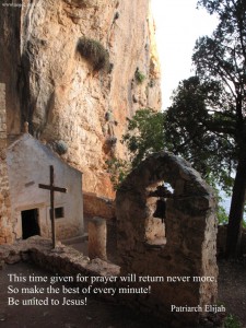 This time given for prayer will return never more.