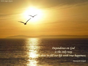 Dependence on God...