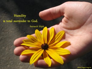 Humility is total surrender to God