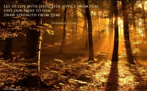 Let us live with Jesus...