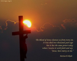 The Blood of Jesus cleanses us from every sin...