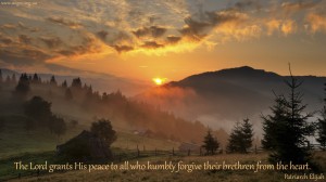 The Lord grants His peace to all who...