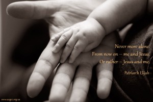 Never more alone...