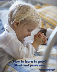 How to learn to pray...