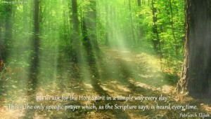 Let us ask for the Holy Spirit in a simple way every day...