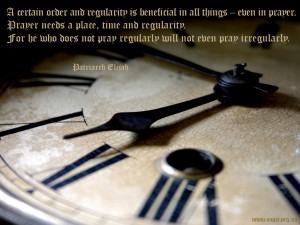 A certain order and regularity is beneficial in all things...