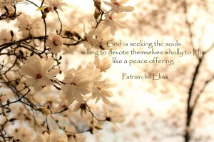 God is seeking the souls...