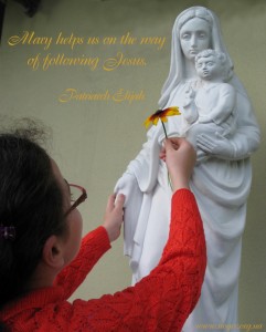 Mary helps us on the way...