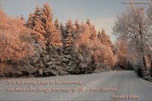 It is not enough just to be converted...