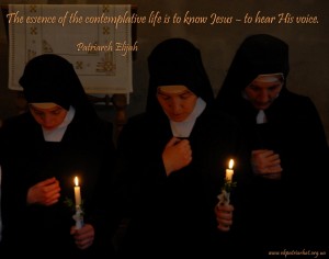 The essence of the contemplative life...