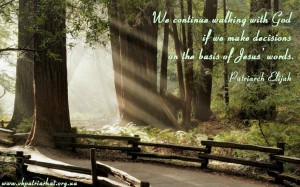 We continue walking with God...