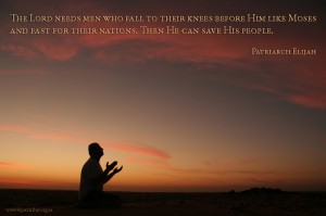 The Lord needs men who fall to their knees before Him...