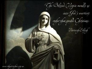 The Blessed Virgin moulds us...
