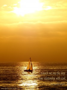 Launch out into the deep...