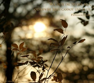 We must die to our self...