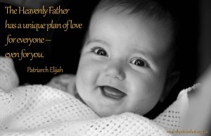 The Heavenly Father has a unique plan of love...