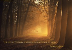 The life of victory springs from obedience to God...
