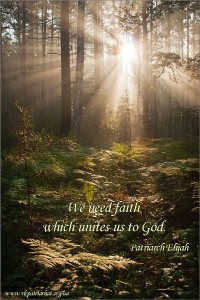 We need faith...