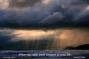 Jesus can calm every tempest