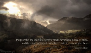 People who are unable to forgive others...