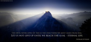The devil never gives up...