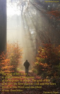 The goal of life is not...