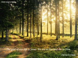 The goal of our life is Jesus