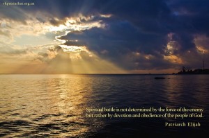 Spiritual battle is not determined by the force