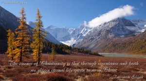 The essence of Christianity...