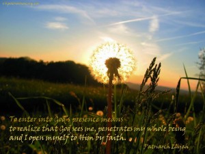 To enter into God_s presence means...