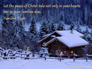 Let the peace of Christ ...
