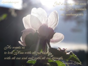 God is always the same