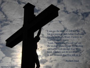 I can see the work of evil and sin...