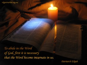 To abide in the Word...