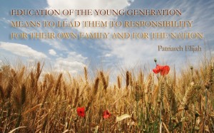 Education of the young generation...