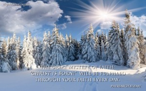 The great mystery of faith...